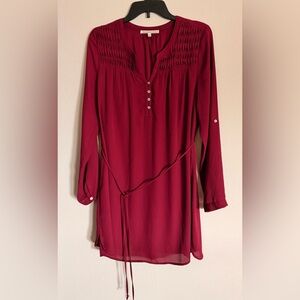Daniel Rainn Burgundy Size L Dress Lined